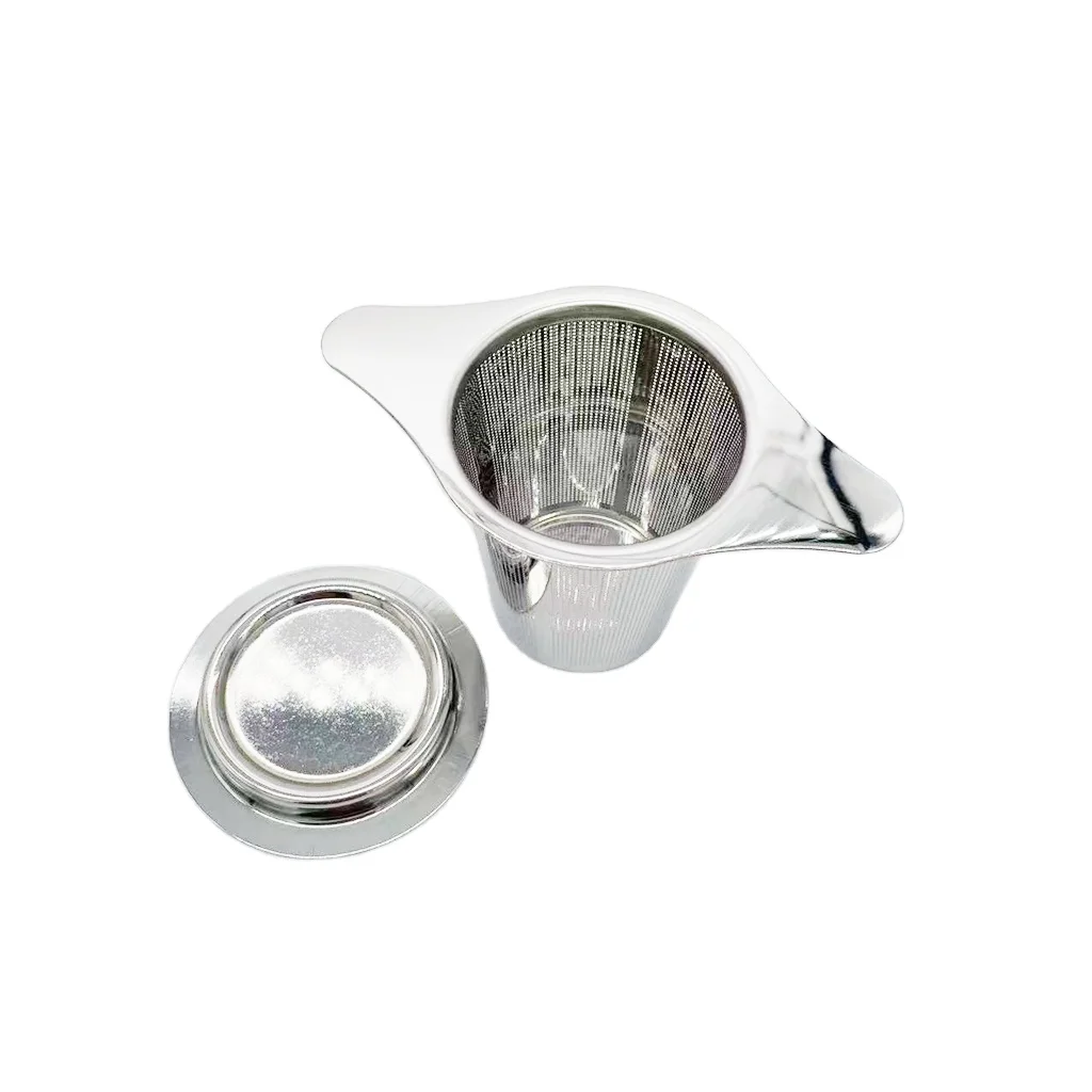 Customized Logo Double Handle Fine Mesh Loose Leaf Tea Strainer/Filter/Tea Infuser 304 stainless Steel