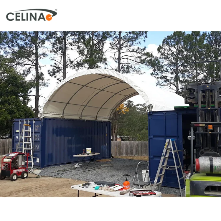 Celina manufactured wholesale waterproof prefabricated warehouse tent container shelter