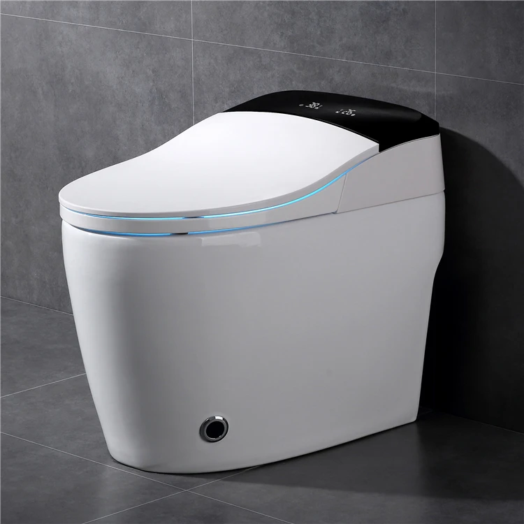 
China luxury full funtion self cleaning heated automatic siphonic electronic closestool bidet wc intelligent smart toilet bowl 