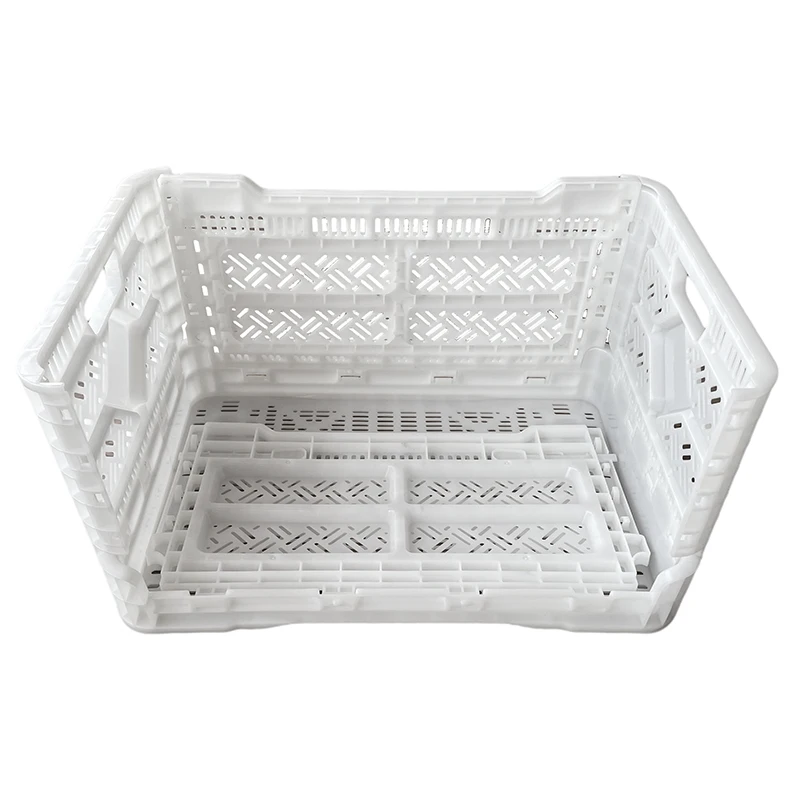 Plastic Picker Crate Two Working Modes Nesting Capability Sliding Rails Ventilated Farming Food milk crate
