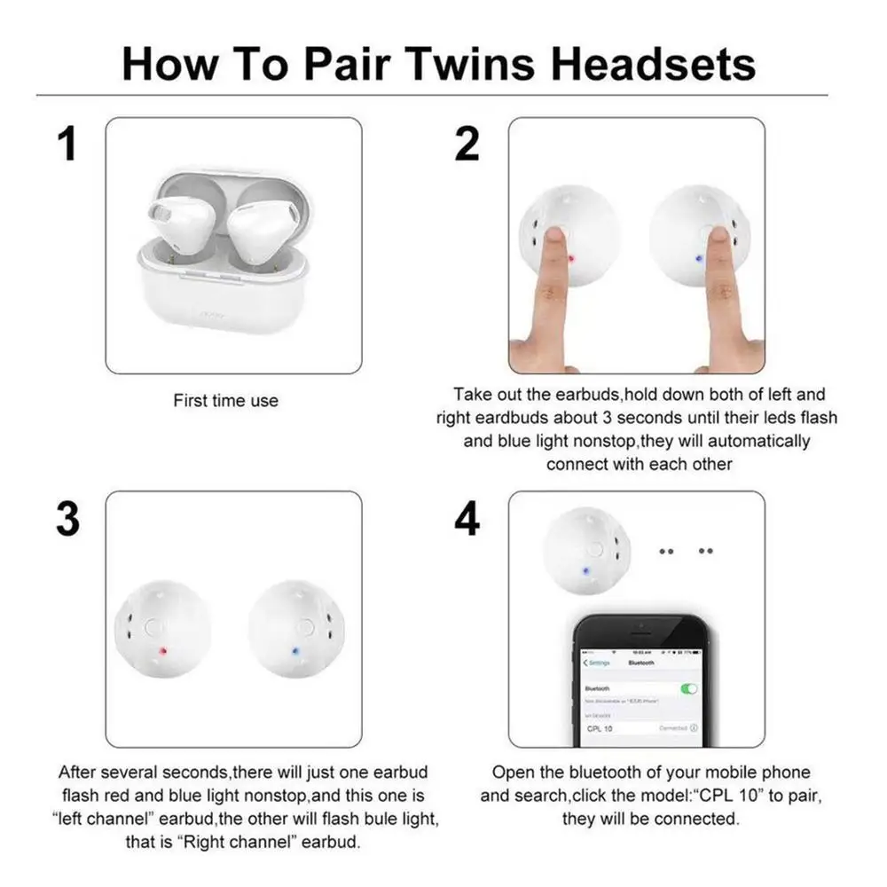 СПЦ Мини Портативный беспроводной гарнитура наушники звук стерео Спорт Наушники