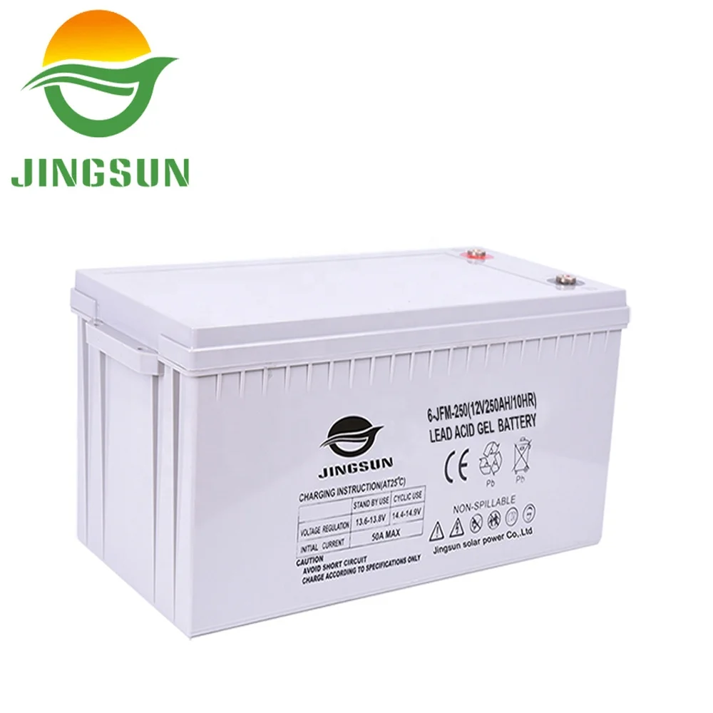 Jingsun глубокий цикл AMG/гелевая солнечная батарея 12V 250ah для солнечных