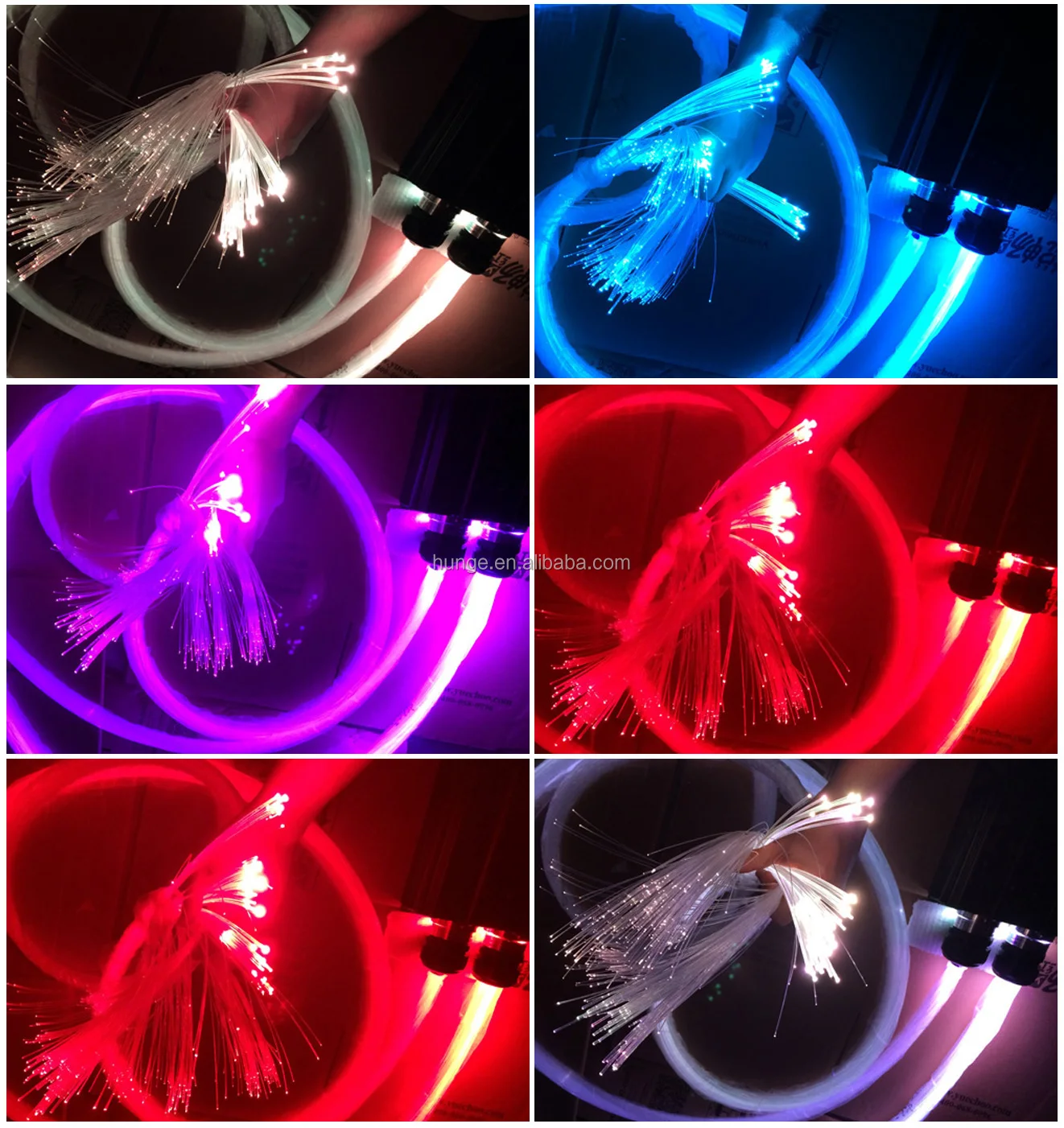 Remote Control 60W Color Changing RGB Wireless Custom Residential LED Fiber Optical Starry Sky Lighting