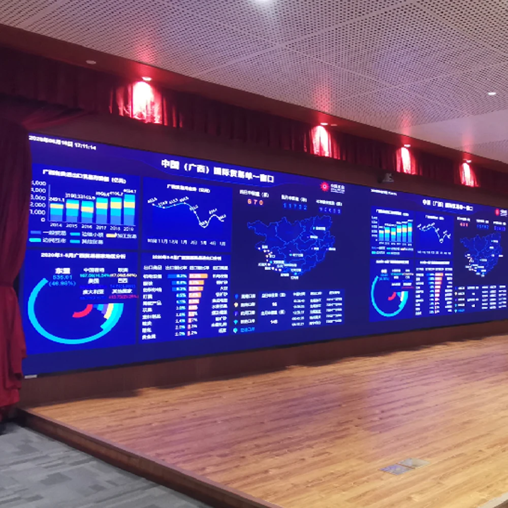 High Refresh Rate P1.8 Indoor LED Display Screen 3840HZ Small Pixel Pitch for Home Theater Airport Retail Store Subway Use