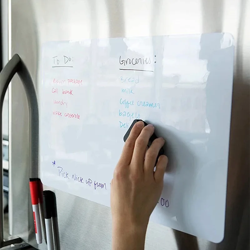 Popular Fridge Magnetic Whiteboard  Set Weekly Planner White Board Dry Erase Magnetic Whiteboard Set