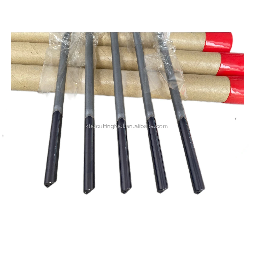 High Efficiency Carbide Indexable Gun Drill 25.4 mm Diameter 1800 mm Length Diamond Surface Steel Deep Hole Metal Drilling