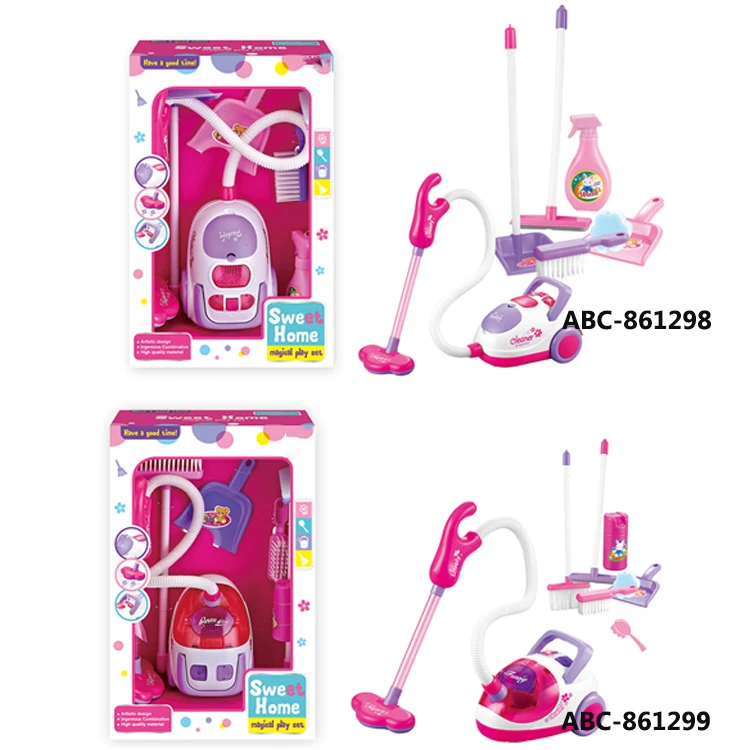Lucky Toys Pretend Cleaning Toys With Toy Vacuum Cleaner Interactive Fun Housekeeping Supplies Kit Cleaning Tool