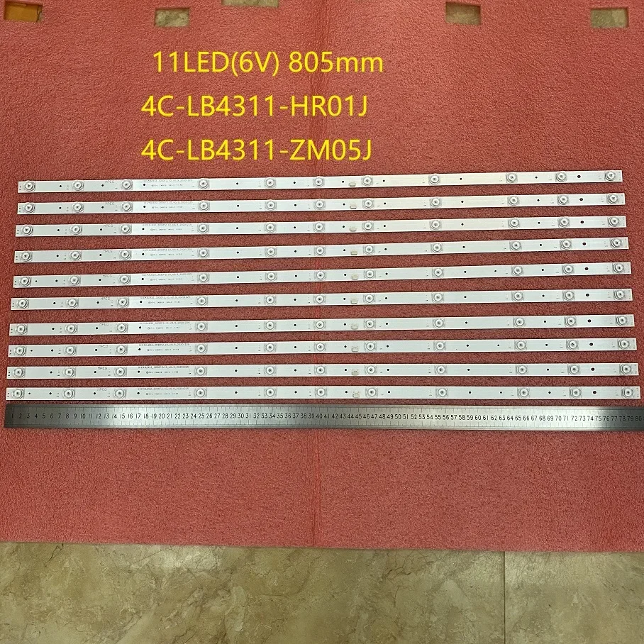 TCL43s6500fs factory direct sell LED TV backlight, led bar LED Backlight Strips original replace tv repair 43s6500fs 4C-LB431-HR