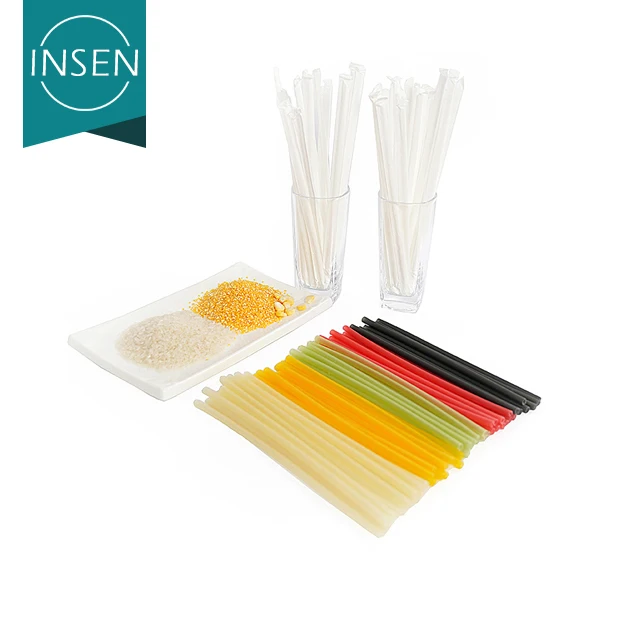 Rice Corn Edible Disposable Compostable ECO-Friendly Straw