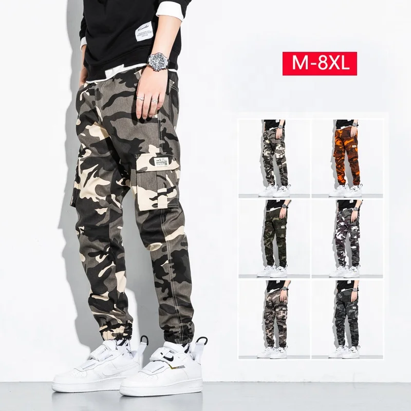 QC-9025 4xl 5xl 6xl 7xl уличная одежда Открытый Тактические камуфляжные брюки-карго с несколькими карманами осень мужские брюки больших размеров