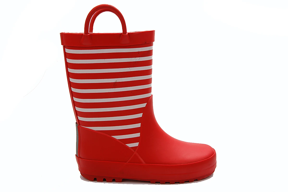 kids girls lovely latest in cartoon animal printing rubber rain boots for children