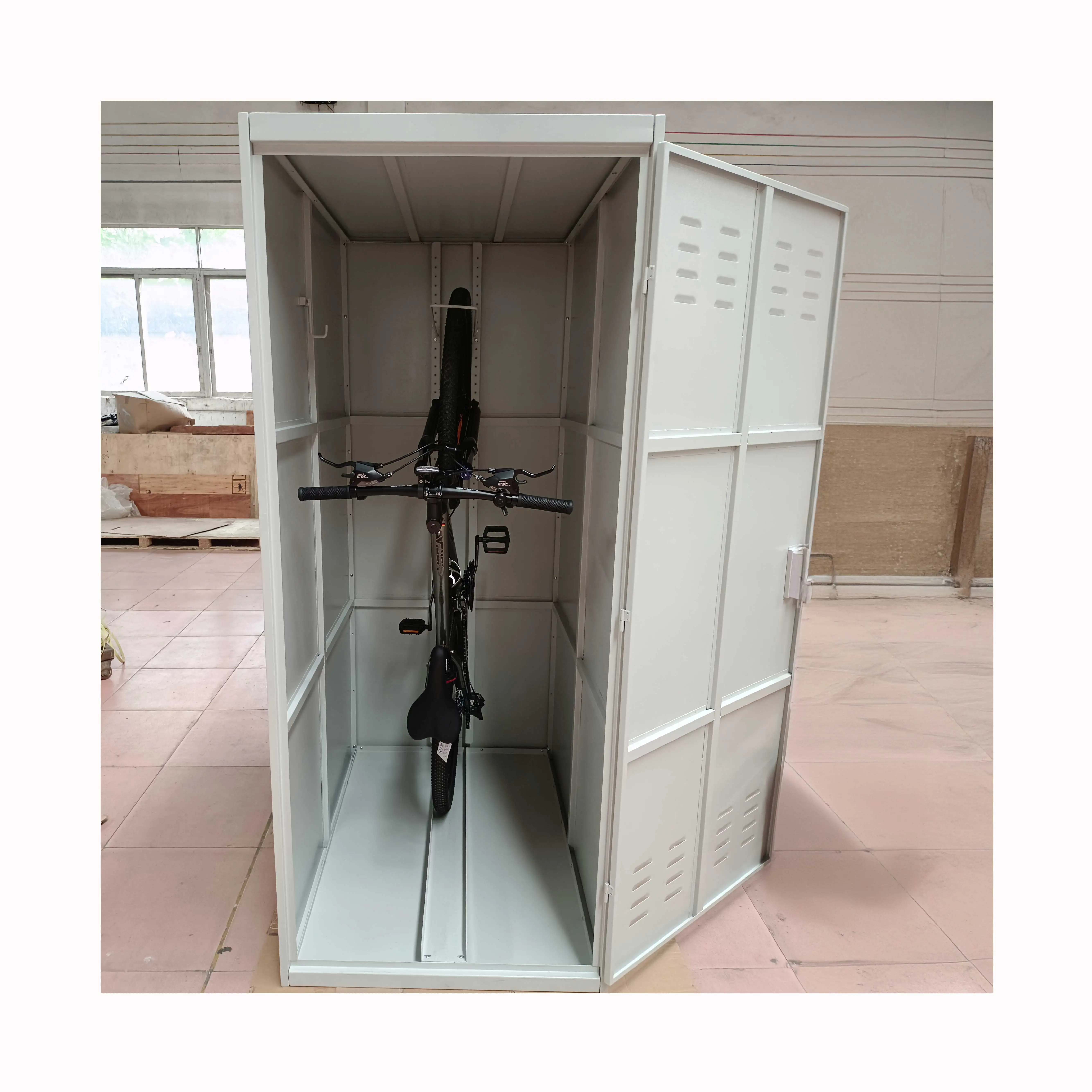 Customized Outdoor Furniture Bicycle Storage Locker Metal Bike Luggage Storage Locker