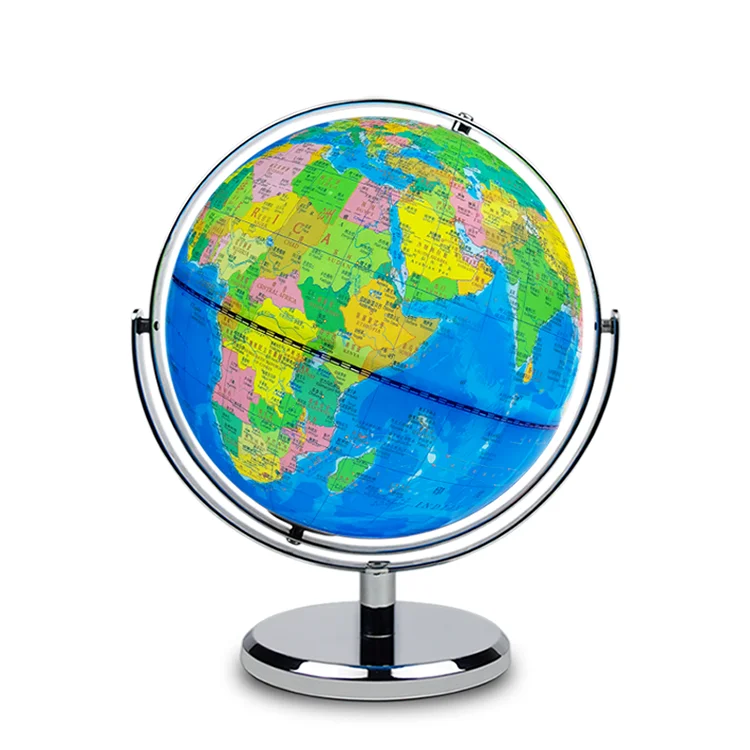 Science Education Earth Globe 30cm Size World Globe Arched Globe With Metal Base
