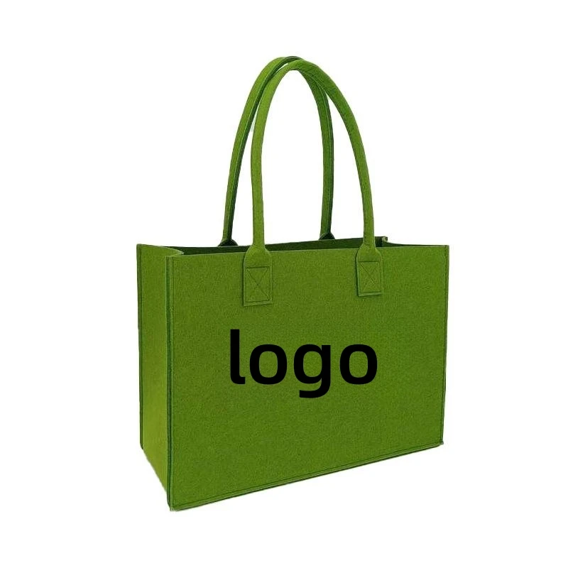 Factory Wholesale Customized Logo HANDBAG Senior summer new fashion handbag Customized logo felt tote bag