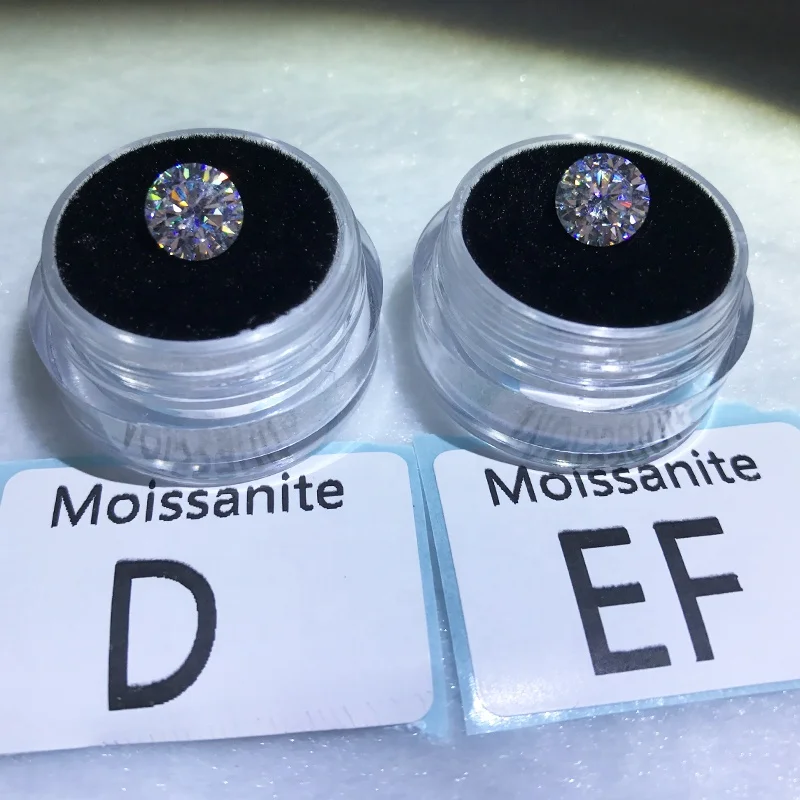 3-10mm wholesale moissanite price per carat manufacturer round shape loose synthetic lab diamond moissanite for ring