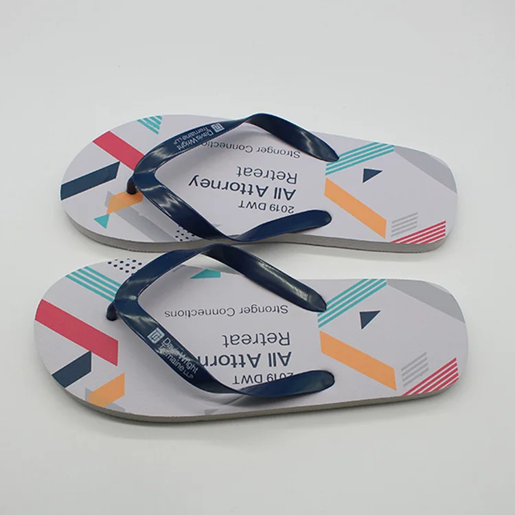 Wholesale Hot Sale Custom Beach Slippers 1 Euro Flip Flops Cute Slippers  Foot Wear For Women  Women Slippers