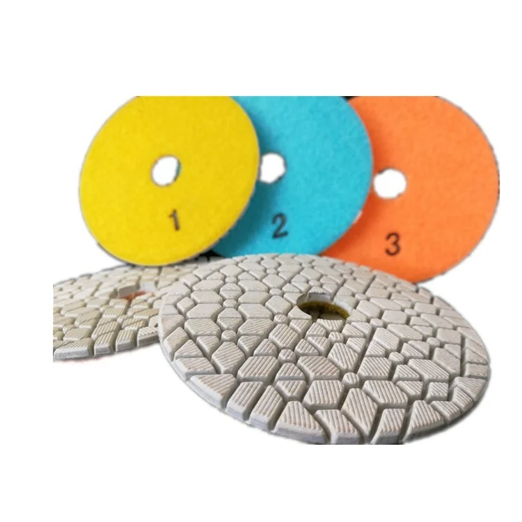 3 step 4 inch Diamond Polishing Pad for granite marble stone quartz