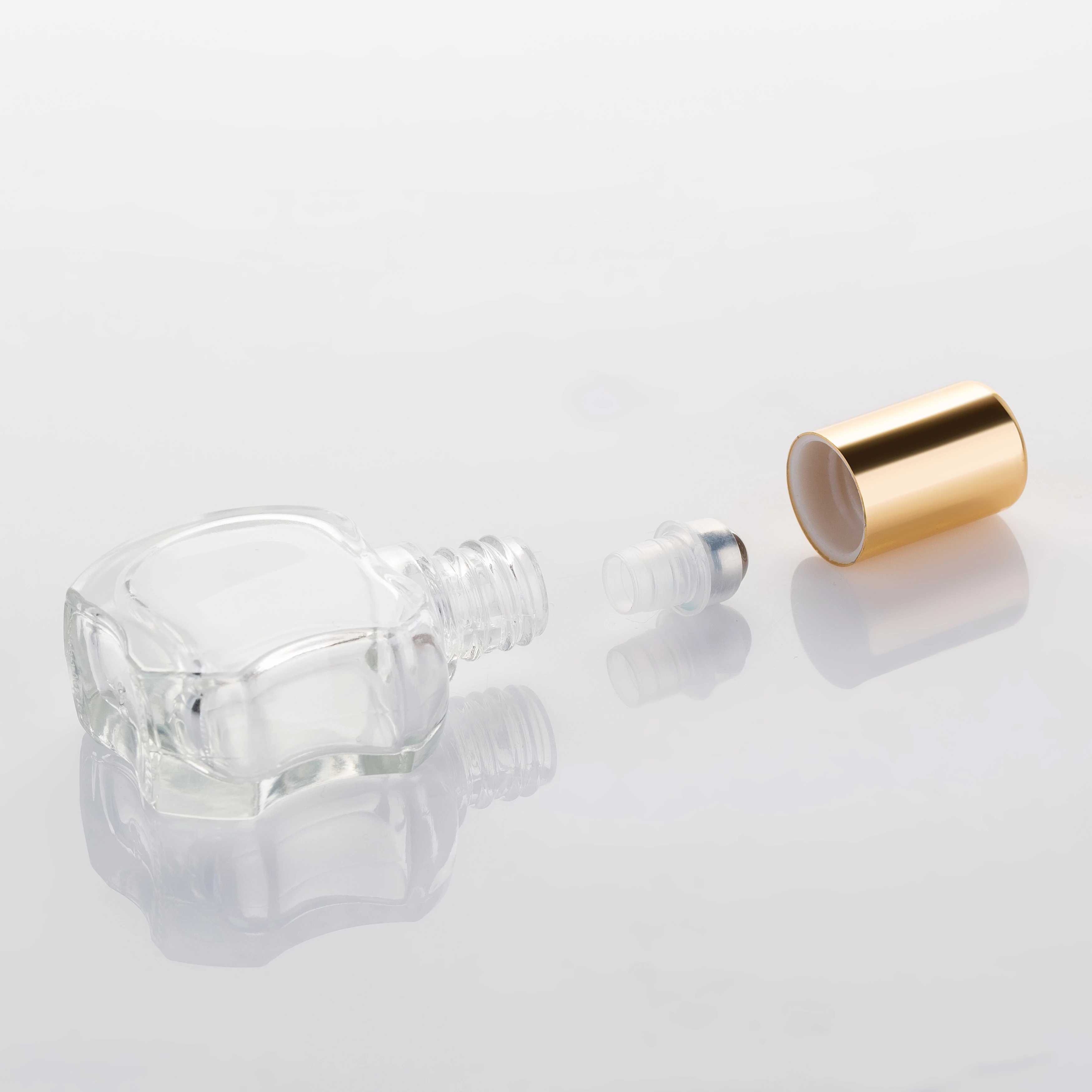 Empty Clear Mini 3ml 5ml 8ml 10ml 12ml 13ml 14ml 15ml 20ml Roller Bottles Roll On Glass Bottle for Essential Oil