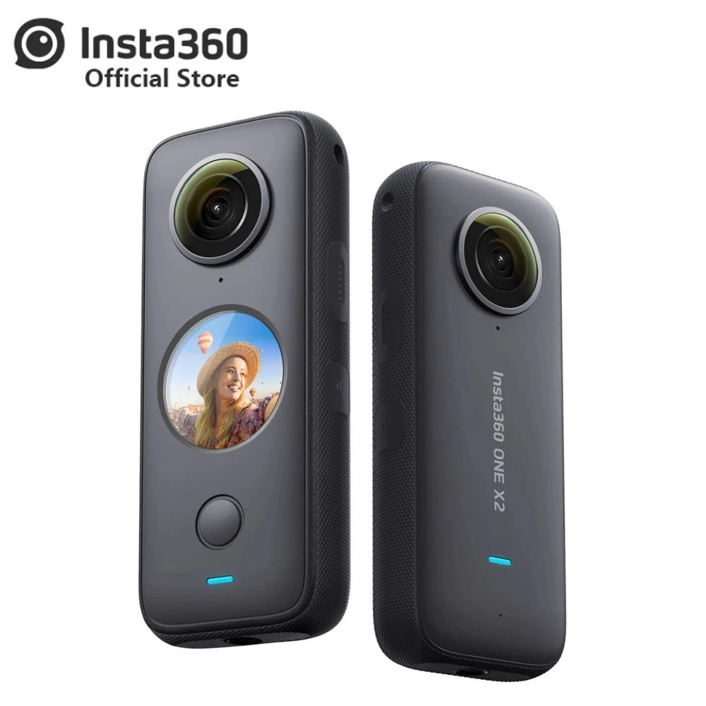 Спортивная Экшн-камера Insta360 One X2, 5,7 K, видео Водонепроницаемая до 10 м, стабилизация потока, устойчивый режим, Экшн-камера