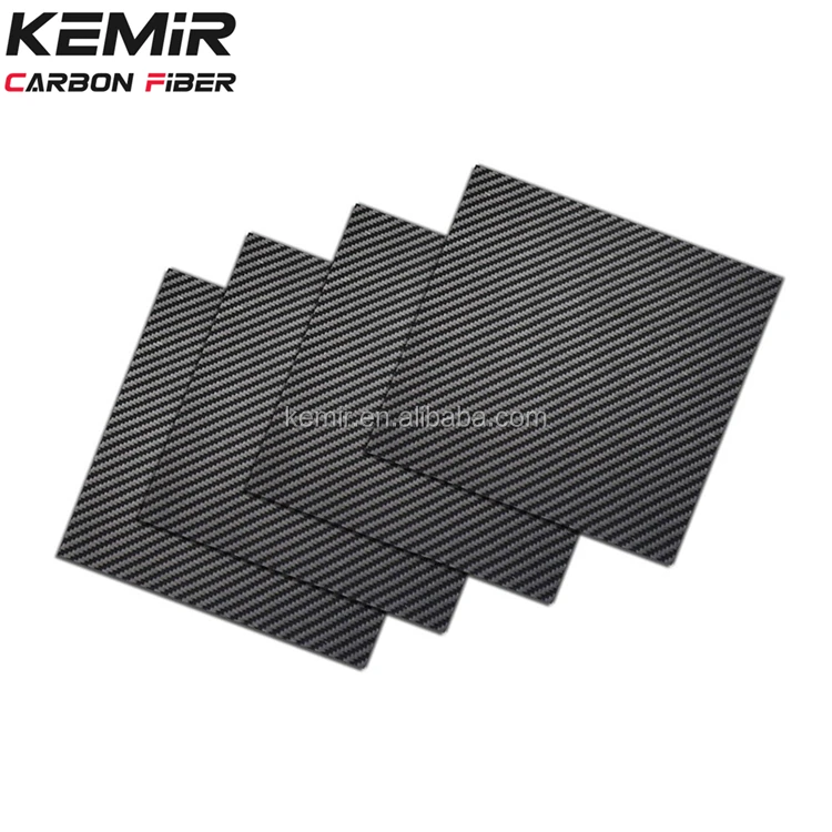 OEM carbon fiber sheet plate with cnc cutting drilling, Thickness 0.3mm 1mm 2mm 3mm 4mm 5mm 6mm 7mm 8mm 9mm