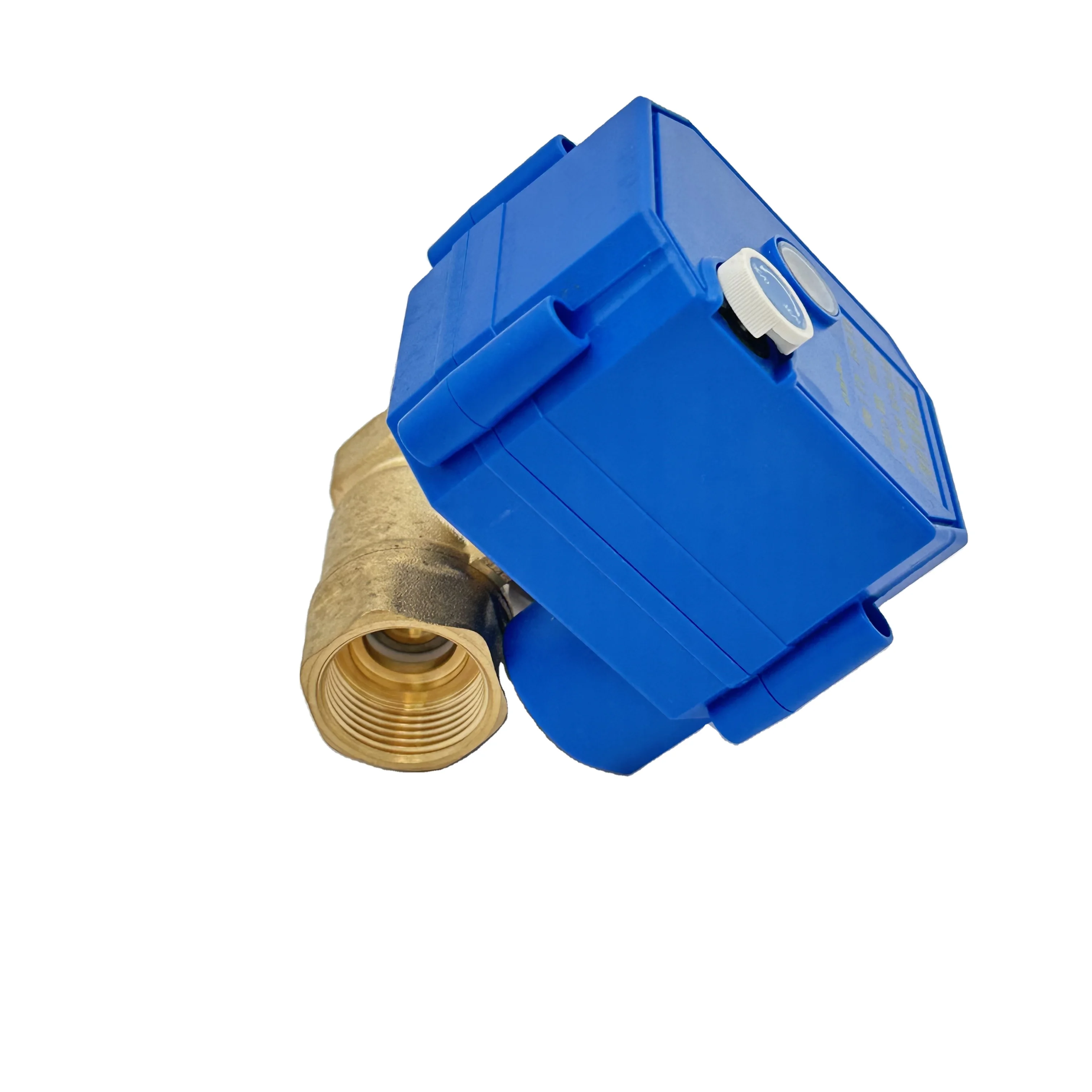 Furui water irrigation valve 5v 3.6v 12v 24v 110v 220v DN15 CWX-15N 2 way brass ss304 mini electric motorized water ball valve