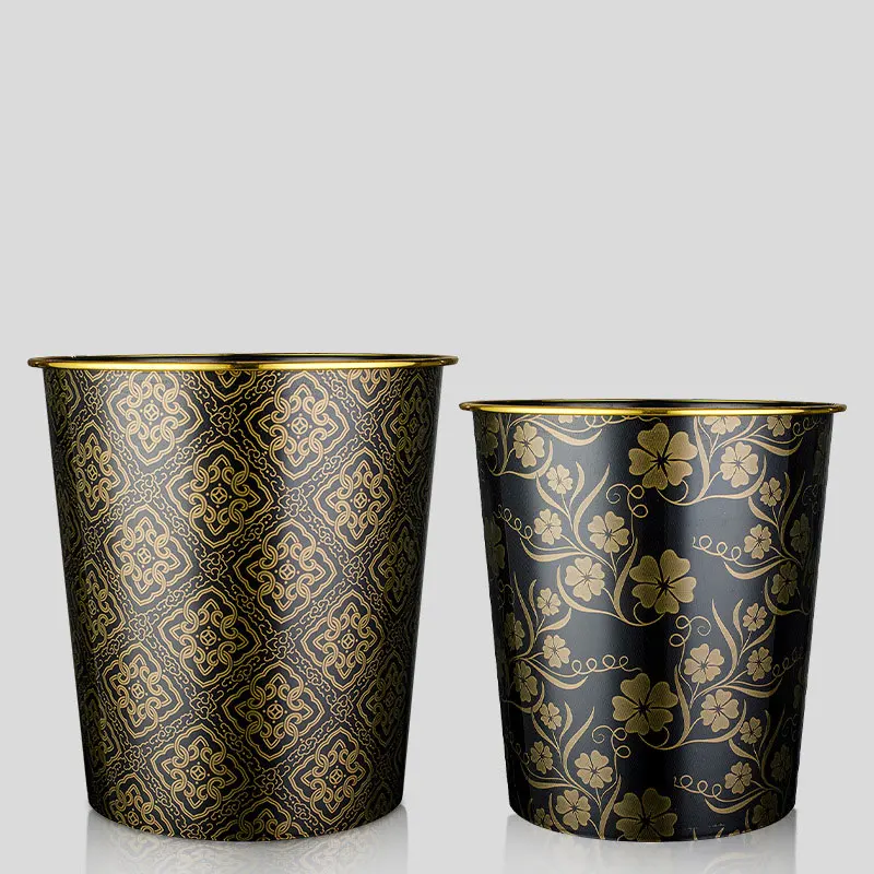 
Creative Non-Covered Phnom Penh Simple Cylinder Large Open Anti-Aging PP Material Household Multi-Scene Suitable Trash Can 