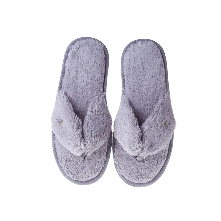 Fashion Slipper Woman Ladies Flat Slipper Flip Flop Slipper Women Summer Shoes HCG Indoor Mules Summer Sandals Faux Rabbit Fur