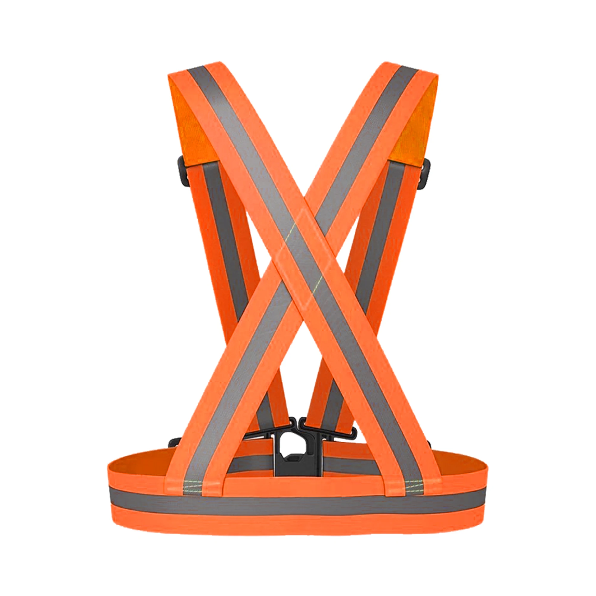 High Visibility Lightweight Night Running Cycling Belt Wholesale Adjustable Multiple Color Reflective Safety Belt Vest 4cm Width