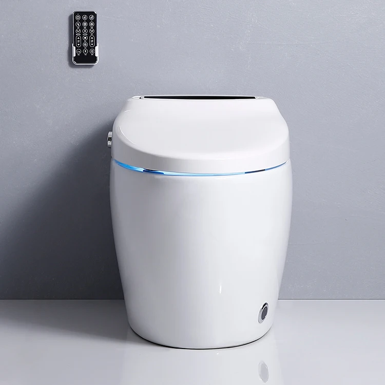 Bathroom chinese smart toilet bowl pissing wc european smart toilet intelligent round 1 piece smart toilet automatic