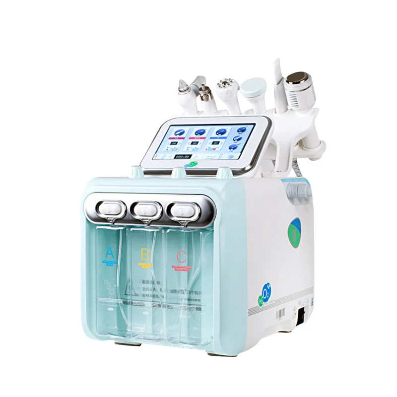 Supply 6 In 1 H2O2 Water Oxygen Jet Peel Hydra skin Cleaning Hydra Dermabrasion facial Machine Microdermabrasion Aqua Peeling