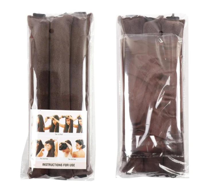 New Heatless Hair Curlers Curling Set Overnight Blowout Curls Rods No Heat Self Curling rod headband with silk scarf