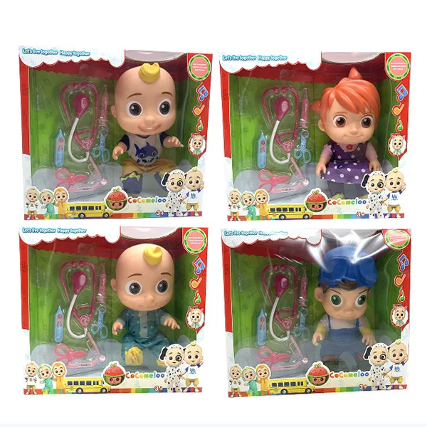 Lovely doll toys kids toy Vinyl little baby doll with music with different accessories For boys