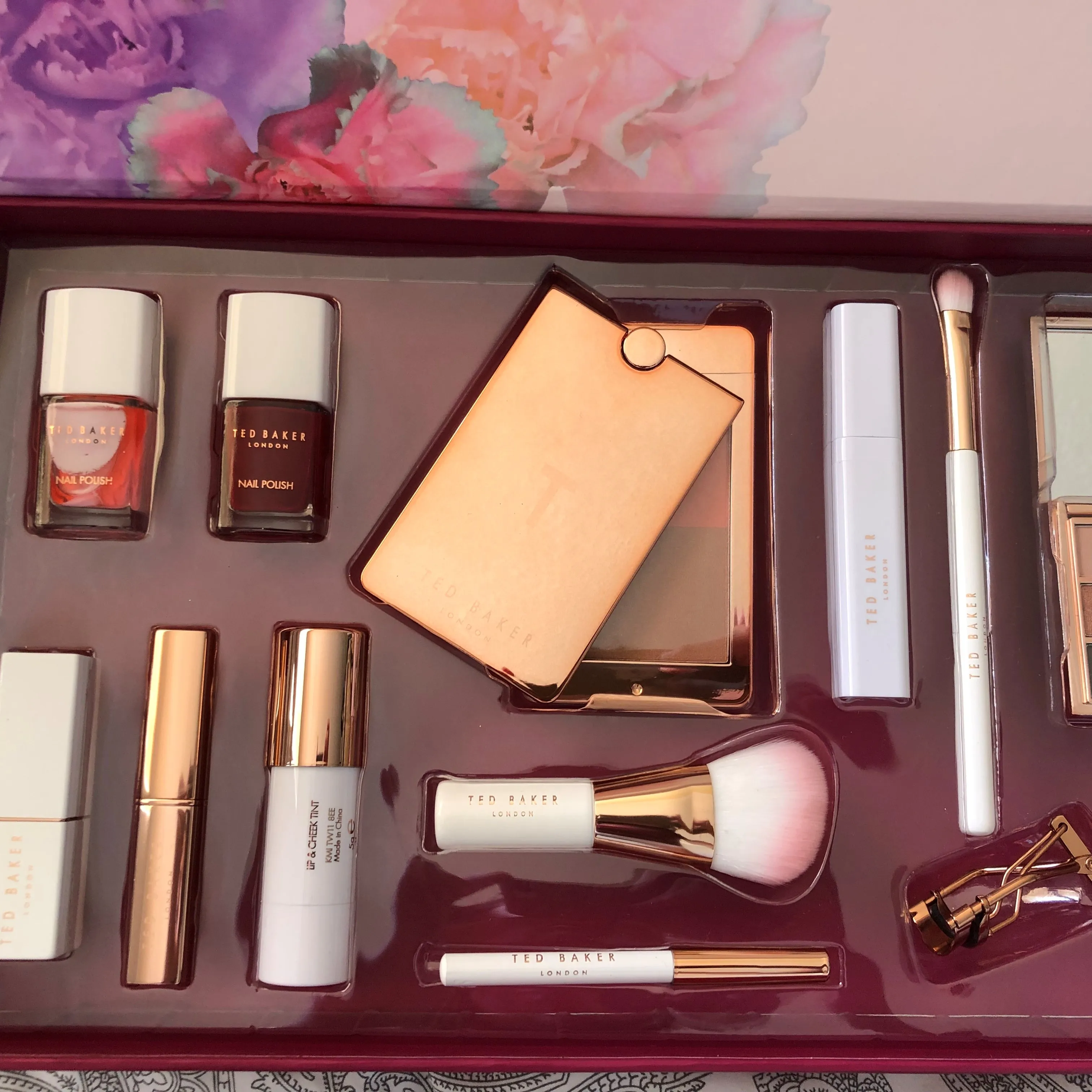 Custom Logo Hair Brush Accessories Gift Set Clear Window Lid Elegant Pink Beauty Brush Tools Cardboard Box