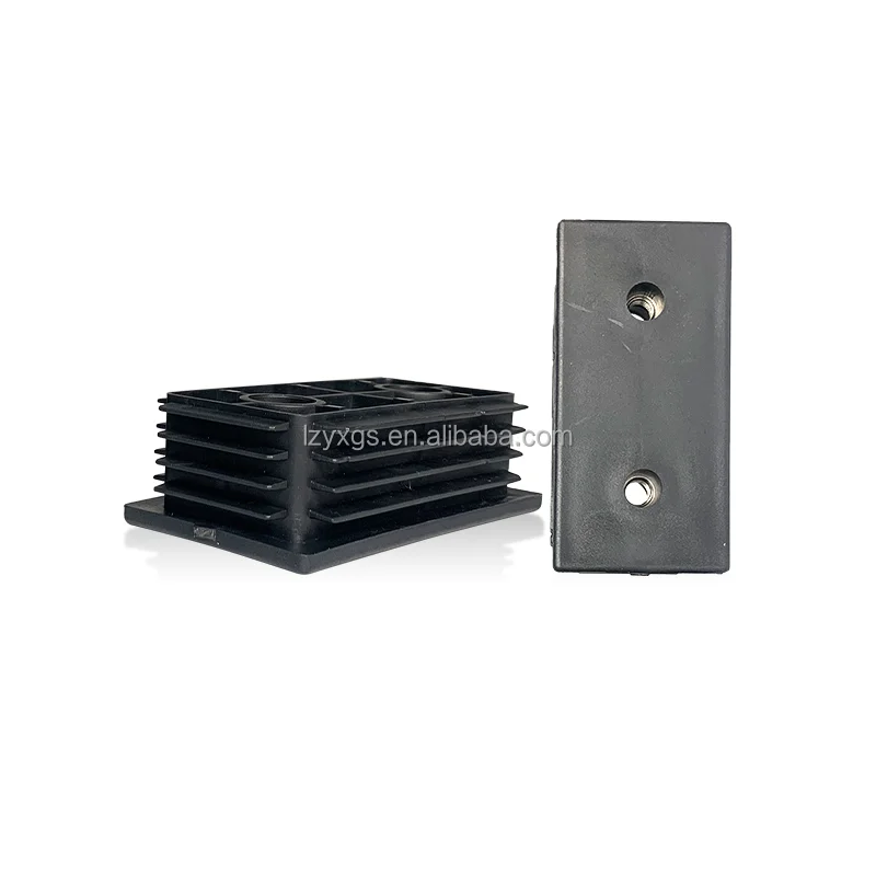 50*100mm double-hole nut plastic plug screen partition adjustable foot pad Furniture plastic plug high and low foot pad