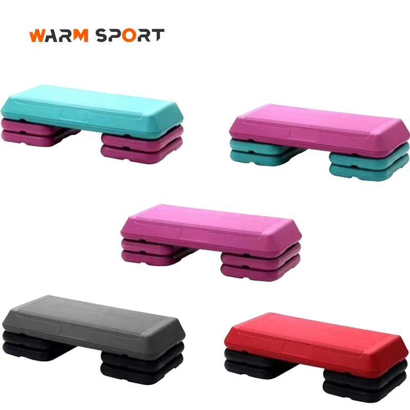 Wholesale High Quality Custom Logo Home Gym Exercise Fitness Workout 72CM Non Slip Adjustable Aerobic Step Platform