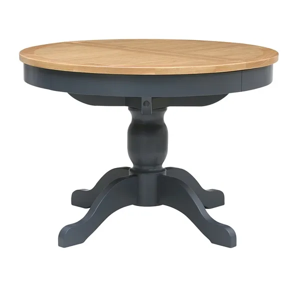 Современные кухонные столовые наборы деревянные обеденные столы 110 см 145 см круглый выдвижной обеденный стол