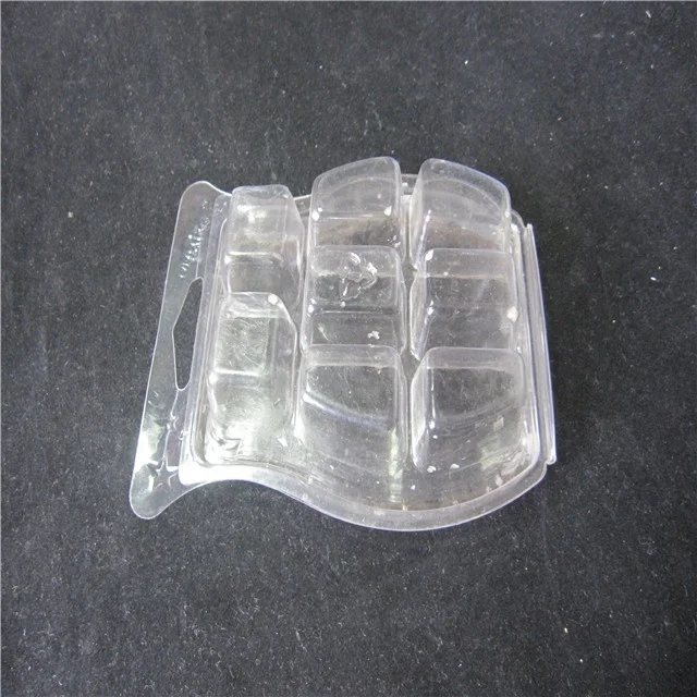clear 6  cavity  heart shape  wax melt clamshell packaging