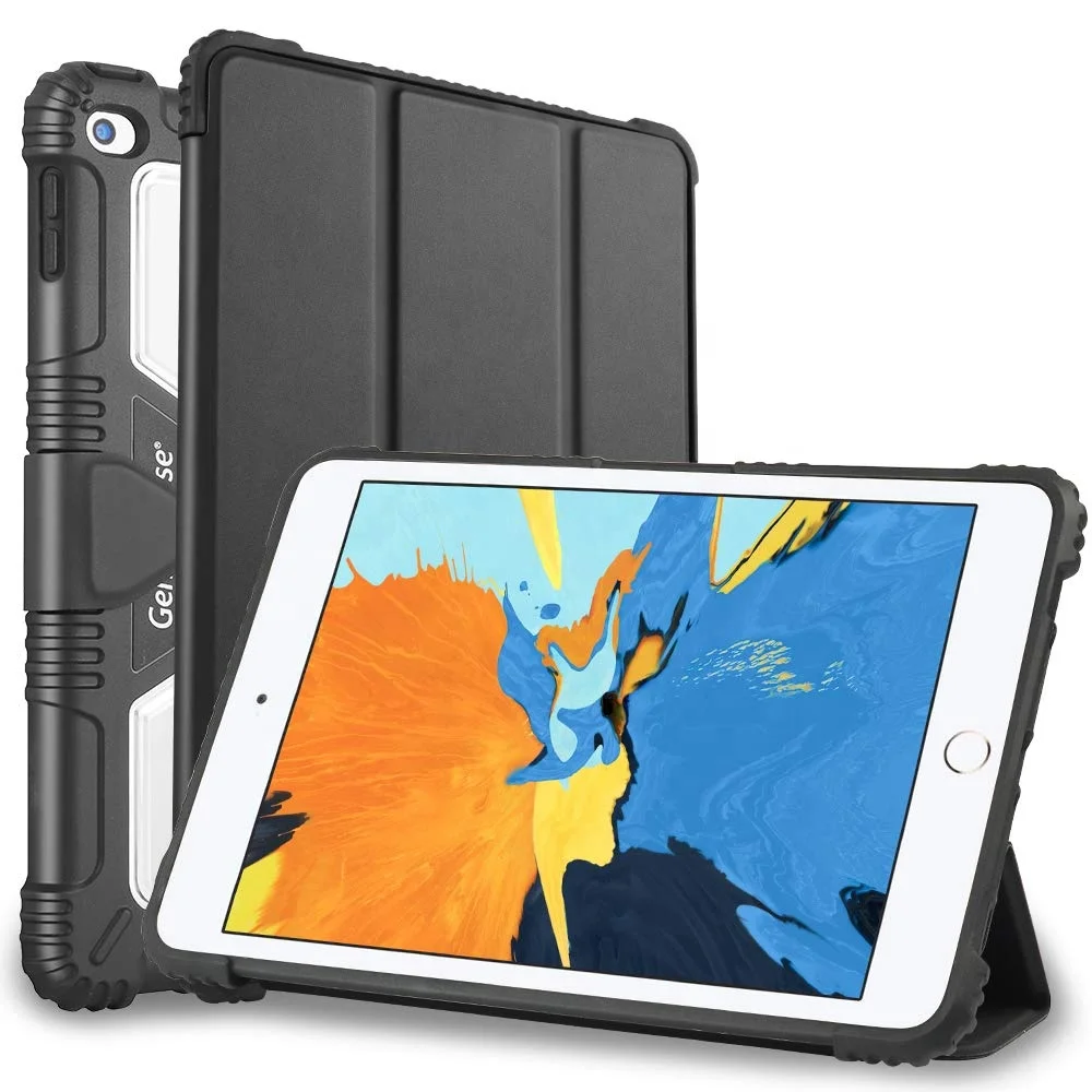 Wholesales Price TPU PC Material 7.9' Shockproof Case ipad mini 5 with Foldable Kickstand A2124 A2125 A2126