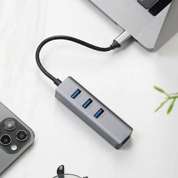  4 в 1 многофункциональная USB C концентратор 3 0 для портативных ПК компьютер аксессуары адаптер USB-C RJ45 Hub зарядного