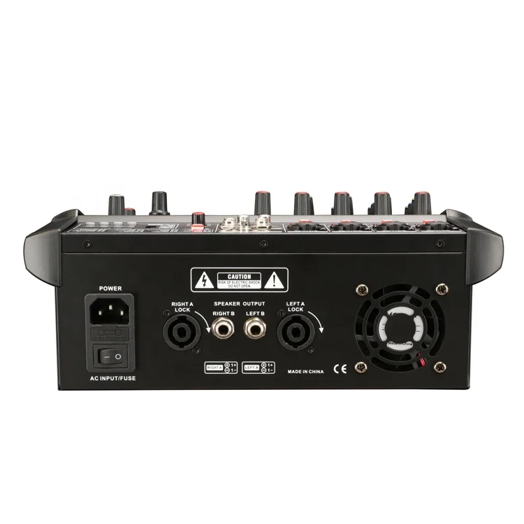 RAM402D Popular-design Mini 4 channels Audio Power Mixer With 2EQ equalizer/99 DSP Effects/250W*2CH/5.0 Bluetooth