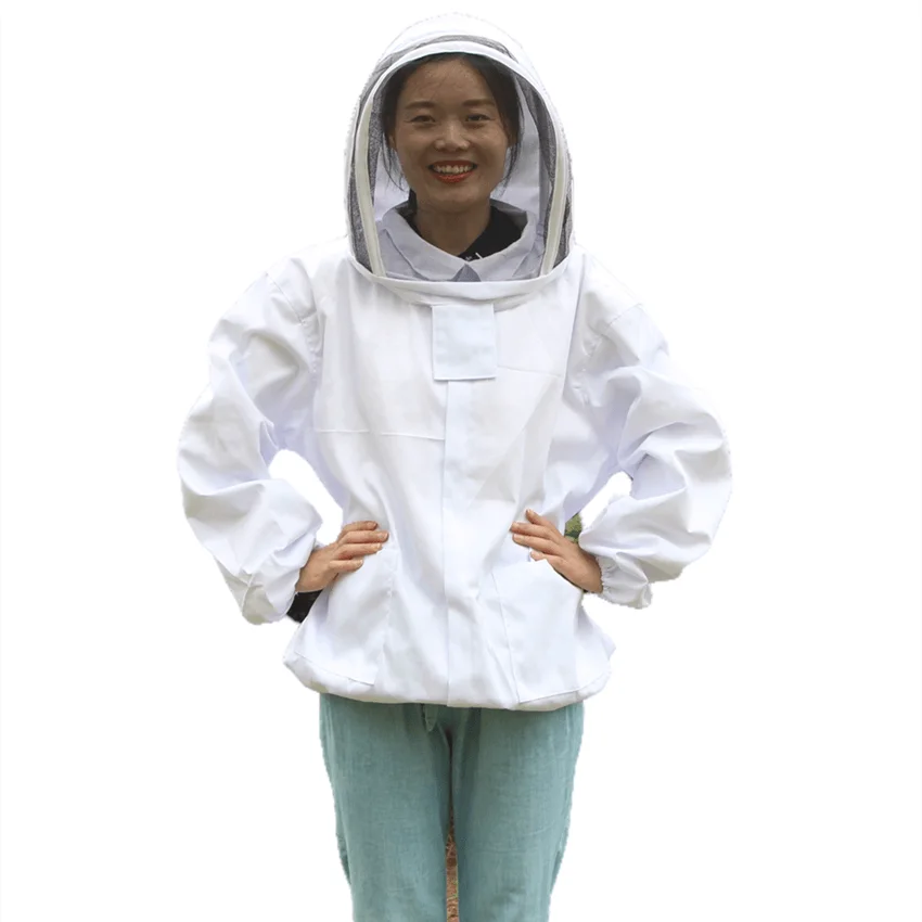 Factory direct sale white cotton cloth flexible and wearable honey bee clothing from China