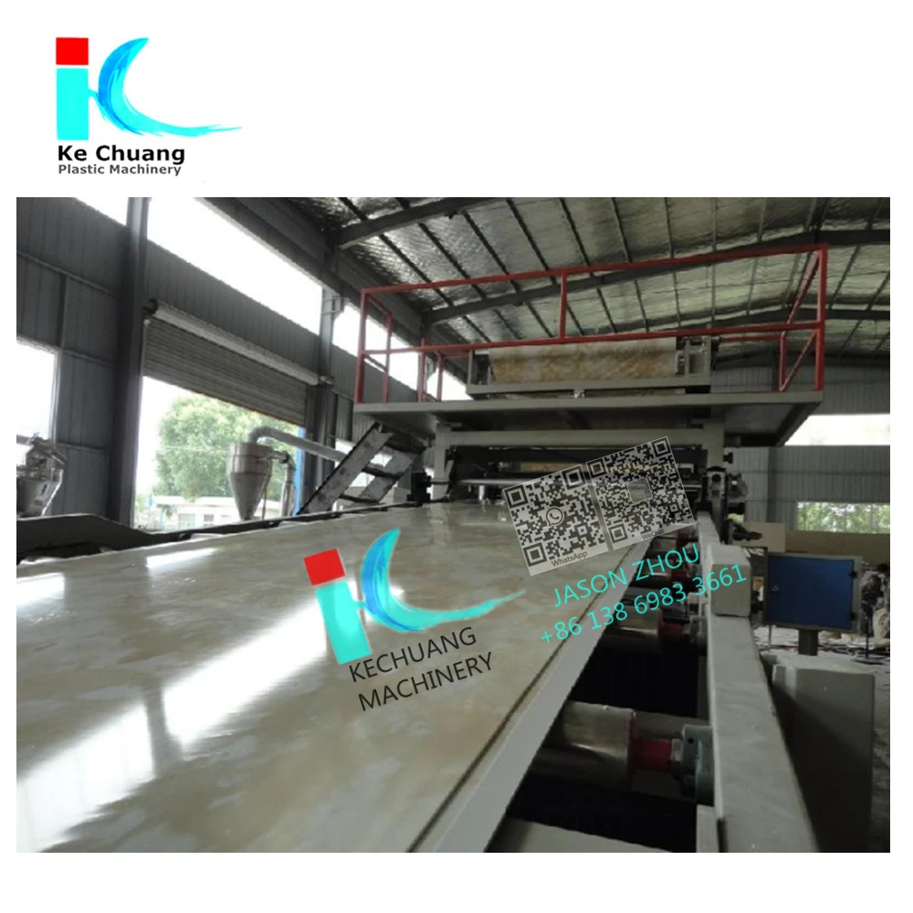 new design PVC Artificial Marble Board Making Machine /PVC artifical marble sheet production line