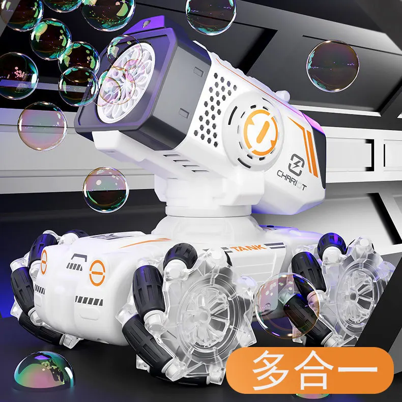 2023 New 2.4GHz Gesture RC Drifting Stunt Car 360 Rotate 12 Holes Blow Remote Control Bubbles Car Toys Tank For Kids