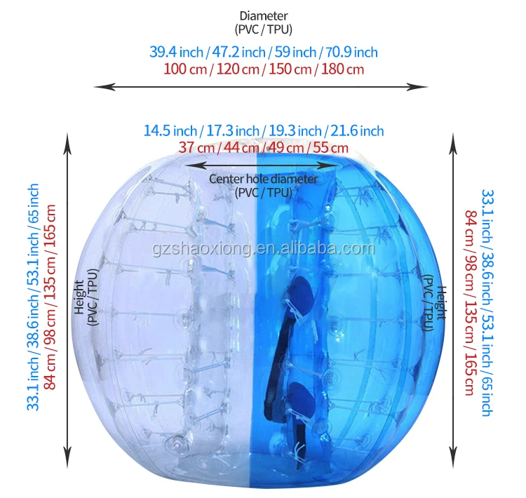 Hot Selling Human Knocker Inflatable Soccer Body Zorb Football Soccer Ball Bubble Balls Bumper Zorbing Ball With Colored Dot