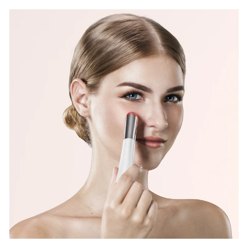 USB Electric Eye Antiwrinkle Massager LED Photon dark circle Beauty Device Pink Green Gift Waterproof White Travel Radio OEM