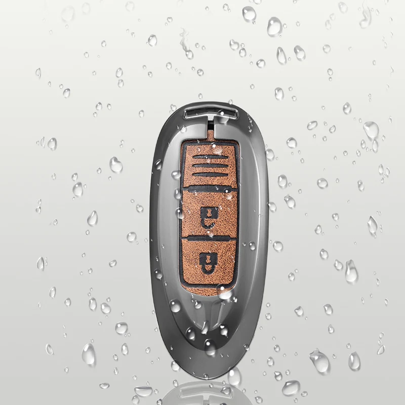 New Design Leather Car Accessories Interior Decoration Car Key Cover Case For Nissan Juke NAVARA NV350 Almera Sunny