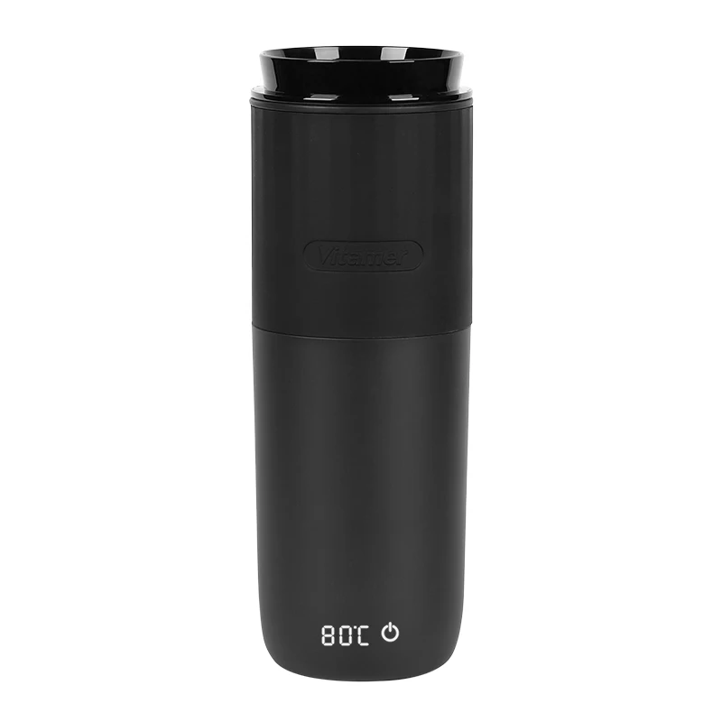 Vitamer  400ml portable can be set and displayed temperature for traveling  or business trip heating cup
