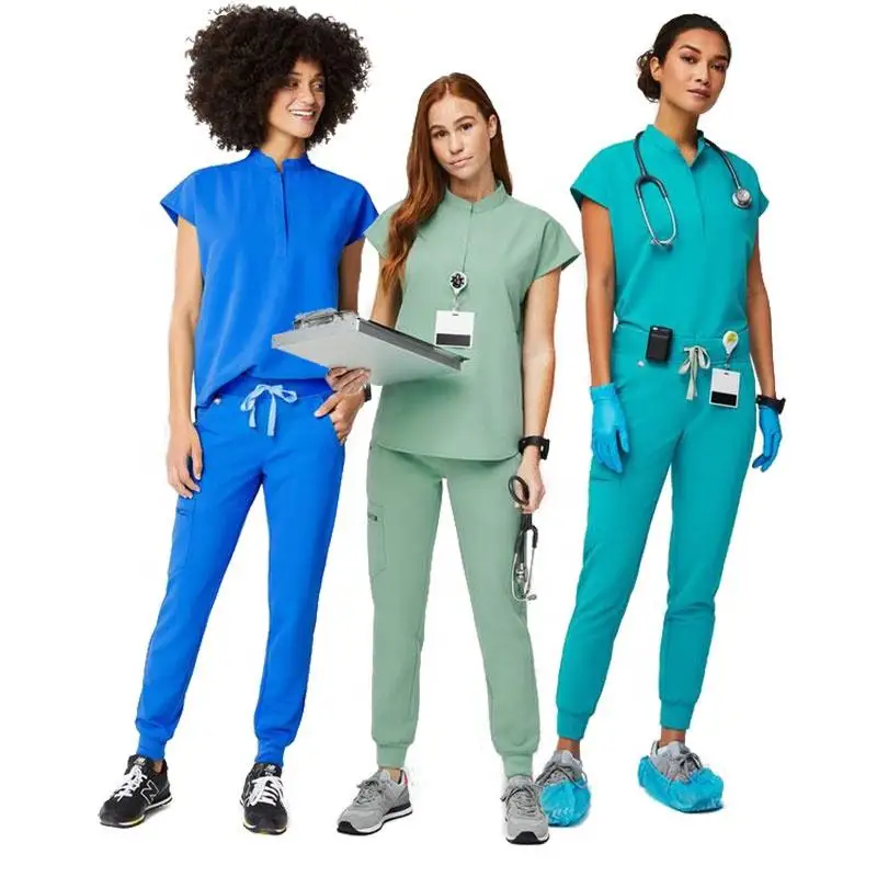 Fashionable customization plus size unisex uniform scrub suits for men doctors and nurses medical scrubs uniforms sets