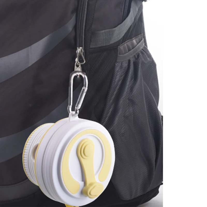 18 oz Double Wall Sleeve Travel Mugs Foldable Silicone Rubber Drinking Cups-Mugs Portable Reusable Collapsible Coffee Cup