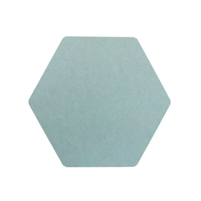 Eco- Friendly European Standard Soundproof Acoustic Polyester Fiber Hexagon Panels